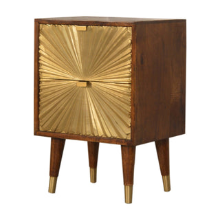 Nordic Gold-Plated Bedside Table