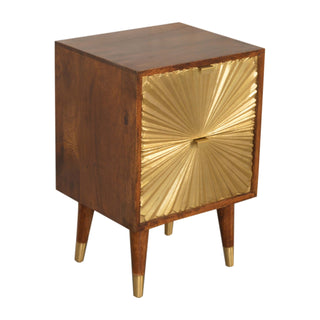 Nordic Gold-Plated Bedside Table