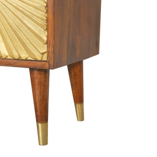 Nordic Gold-Plated Bedside Table