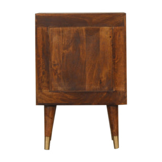 Nordic Gold-Plated Bedside Table