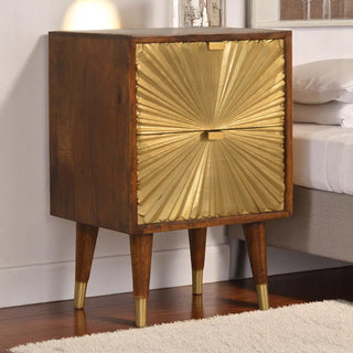 Nordic Gold-Plated Bedside Table