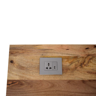 Scandic Desk in Oak Finish with Cable Access