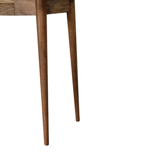 Scandic Desk in Oak Finish with Cable Access