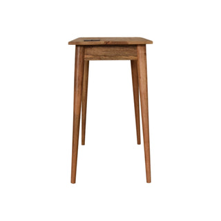 Scandic Desk in Oak Finish with Cable Access