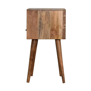 Narrow Nordic Bedside Table in Navy Blue