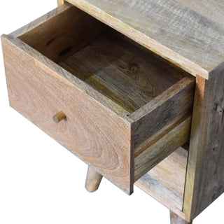 Nordic Bedside Table in Oak Finish