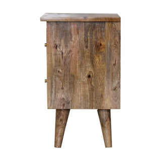 Nordic Bedside Table in Oak Finish