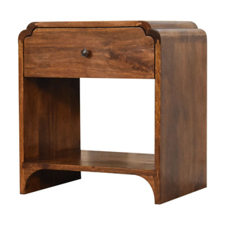 Newton Bedside Table in Chestnut Finish