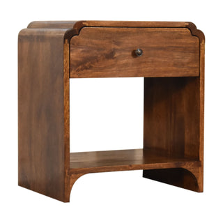 Newton Bedside Table in Chestnut Finish