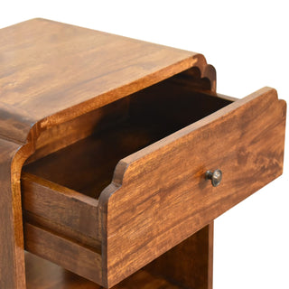 Newton Bedside Table in Chestnut Finish