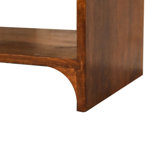 Newton Bedside Table in Chestnut Finish