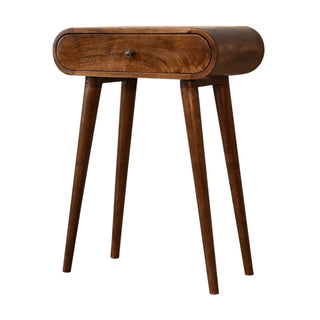 Narrow London Console Table in Chestnut Finish