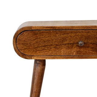 Narrow London Console Table in Chestnut Finish