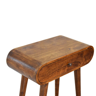 Narrow London Console Table in Chestnut Finish