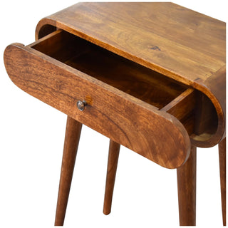 Narrow London Console Table in Chestnut Finish