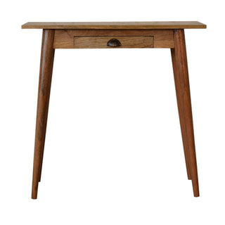Narrow Scandic Desk in Oak Finish