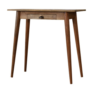 Narrow Scandic Desk in Oak Finish