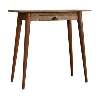 Narrow Scandic Desk in Oak Finish