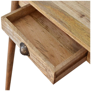 Narrow Scandic Desk in Oak Finish