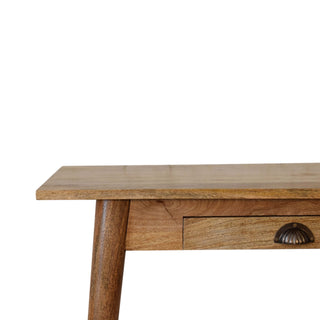 Narrow Scandic Desk in Oak Finish
