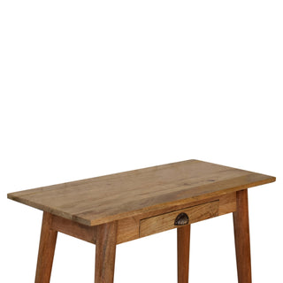 Narrow Scandic Desk in Oak Finish
