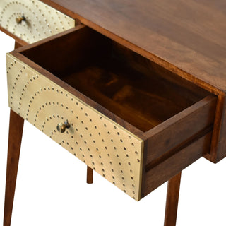 Nille Brass-Front Console Table