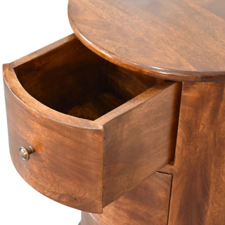 Chestnut Finish Drum Chest – 3 Drawer