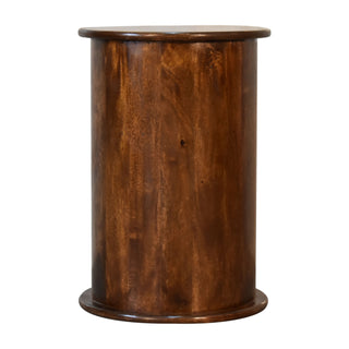 Chestnut Finish Drum Chest – 3 Drawer
