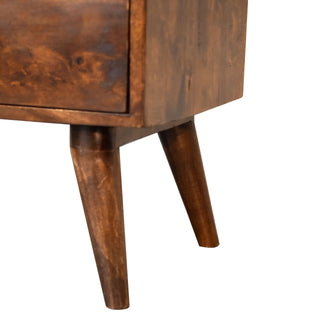 Mid-Century Chestnut Bedside Table