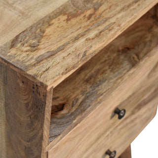 Mid-Century Oak Finish Bedside Table
