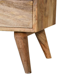 Mid-Century Oak Finish Bedside Table