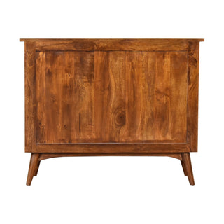 Solid Mango Wood 8 Drawer Chest in Chestnut Finish