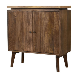 Grey Wash Platform Cabinet