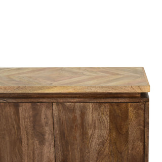 Grey Wash Platform Cabinet
