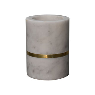 Marble Brass Inlay Bathroom Set of 5