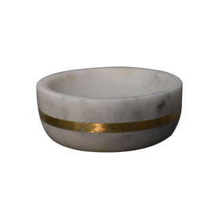 Marble Brass Inlay Bathroom Set of 5