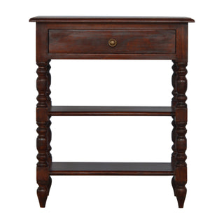 Solid Mango Wood Console Table in Cherry Finish