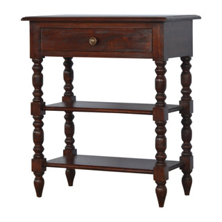 Solid Mango Wood Console Table in Cherry Finish