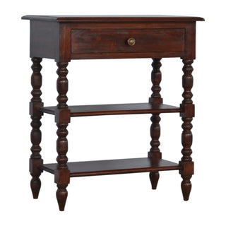 Solid Mango Wood Console Table in Cherry Finish