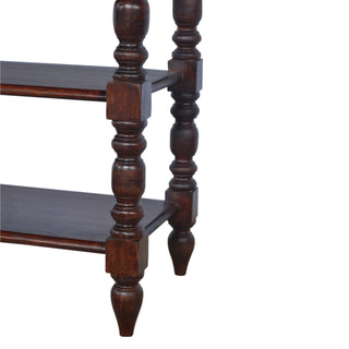 Solid Mango Wood Console Table in Cherry Finish