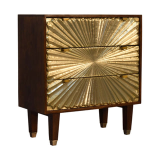 Nordic Tapered Gold-Inlay Chest