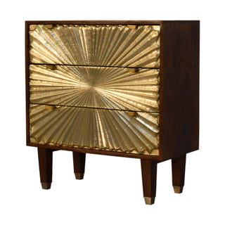 Nordic Tapered Gold-Inlay Chest