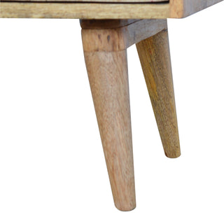 Patchwork Zig-Zag Chest in Solid Wood