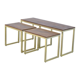 3-Piece Chestnut Nesting Table Set