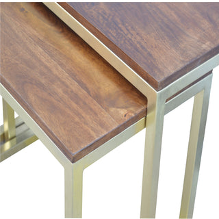 3-Piece Chestnut Nesting Table Set