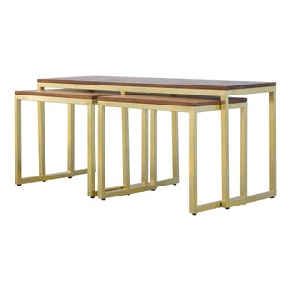 3-Piece Chestnut Nesting Table Set