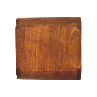 Curved Floating Bedside Table - 1 Drawer 1 Shelf