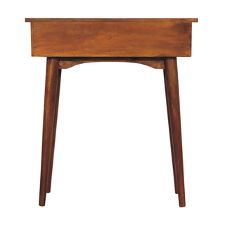Nordic Narrow Console Table in Chestnut Finish