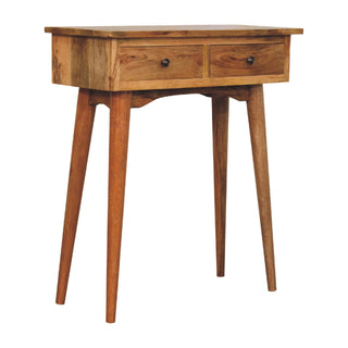 Nordic Narrow Console Table in Oak Finish