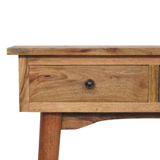 Nordic Narrow Console Table in Oak Finish